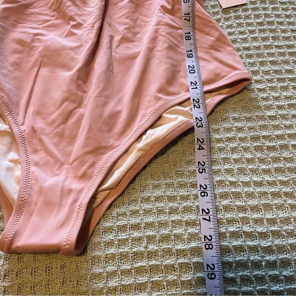 MNWT Eberjey Womens Pink Grayson So Solid Ruffle Straps One Piece Swimsuit - Picture 8 of 9